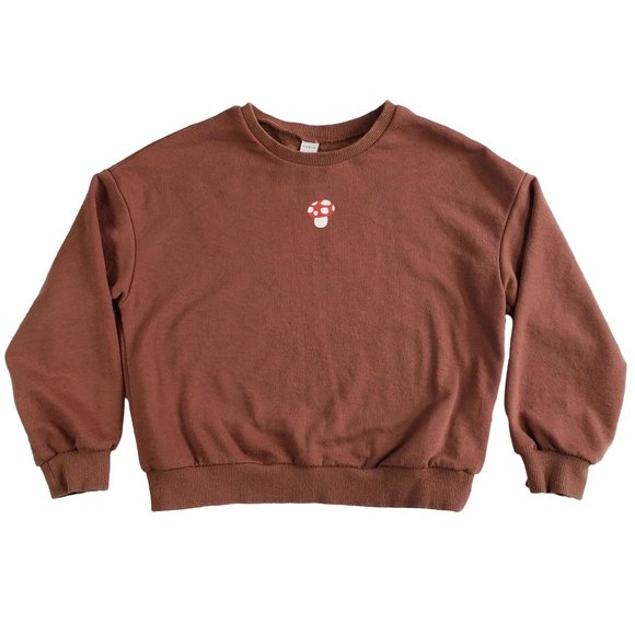 Girls Shein Mushroom Sweatshirt - Picture 1 of 4